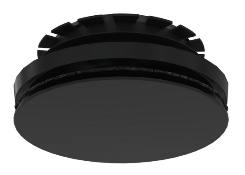 ZEHNDER COMFOVALVE LUNA E125 tanierový ventil DN125, pr.170 mm, odvod vzduchu, plast, čierna