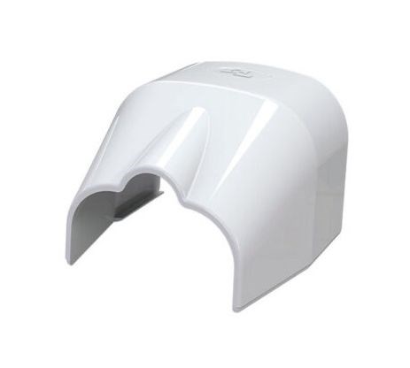 OPTIMA TS 102 koncový kryt 104 mm, plast, biela