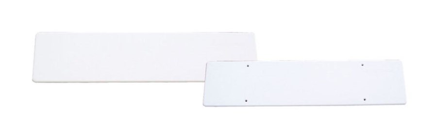 Veko zápustného žľabu 520 mm, náhradné, plast, biela