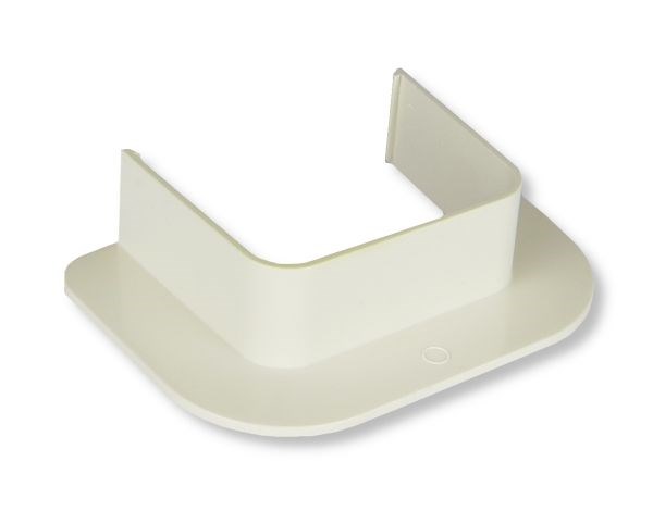 BAXI priamy koncový kryt do steny 80 mm, plast, biela