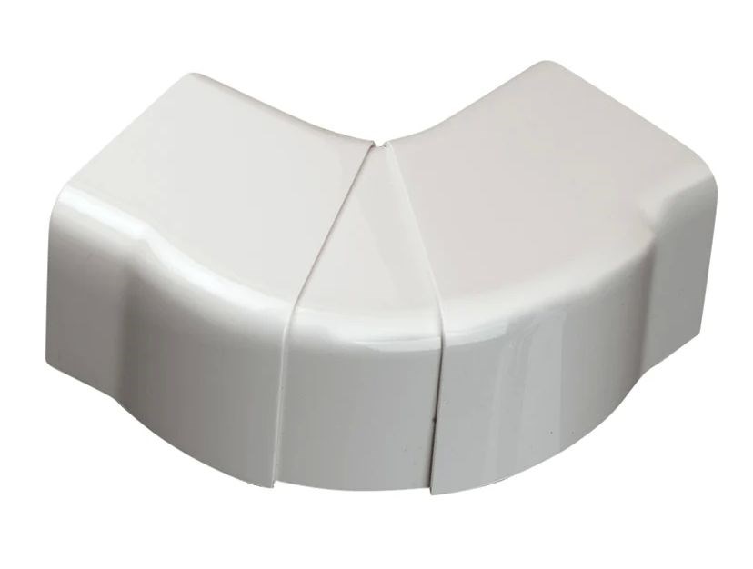 BAXI koleno 80°-105°, 80 mm, nastaviteľné, plast, biela