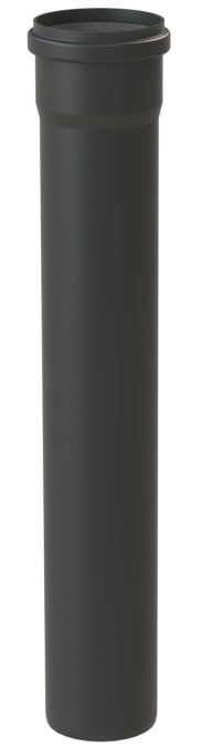 ALMEVA STARR rúrka s hrdlom DN110, 0,25m, PPH, čierna