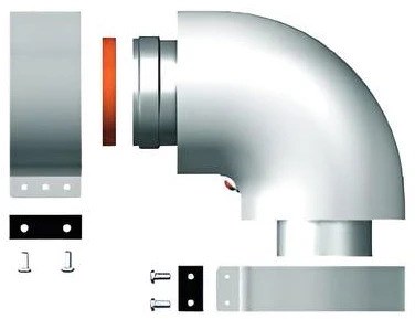 ARISTON koleno 90° 60/100 mm