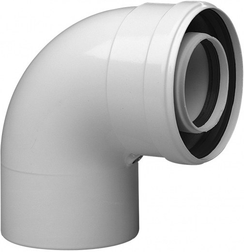 BAXI koleno 90°, 80/125mm, koaxiálne oddymenie