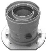 BAXI koaxiálny adaptér 60/100-80/125mm, s odvodom kondenzátu
