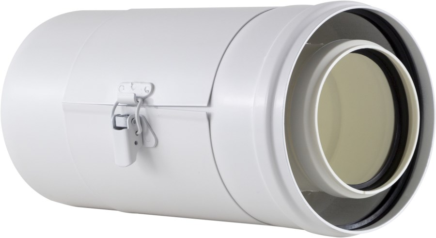 BAXI rúrka 80/125mm, revízna, plast/kov