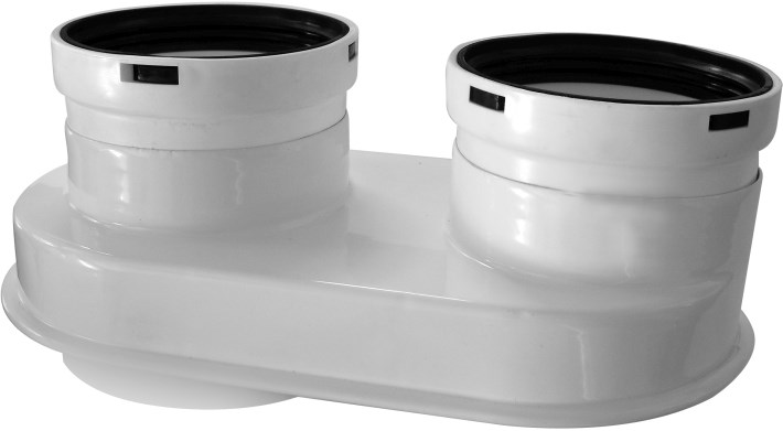 BAXI sada pre delený odvod spalín 80mm, otočná