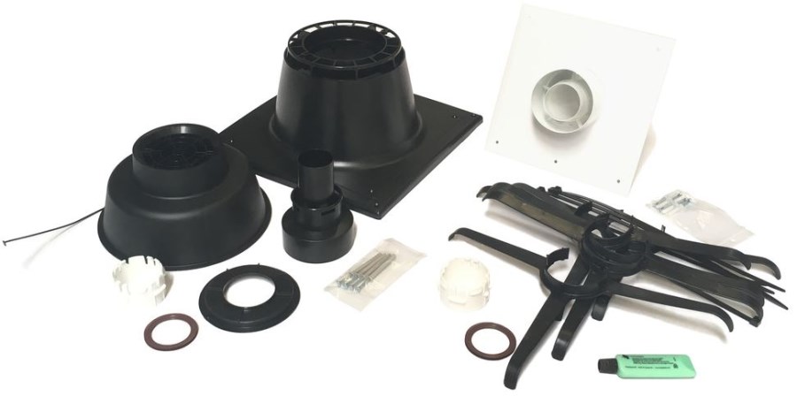 BRILON RENOSET KOMPAKT komínová sada 100/60-60mm, s poklopom, plast