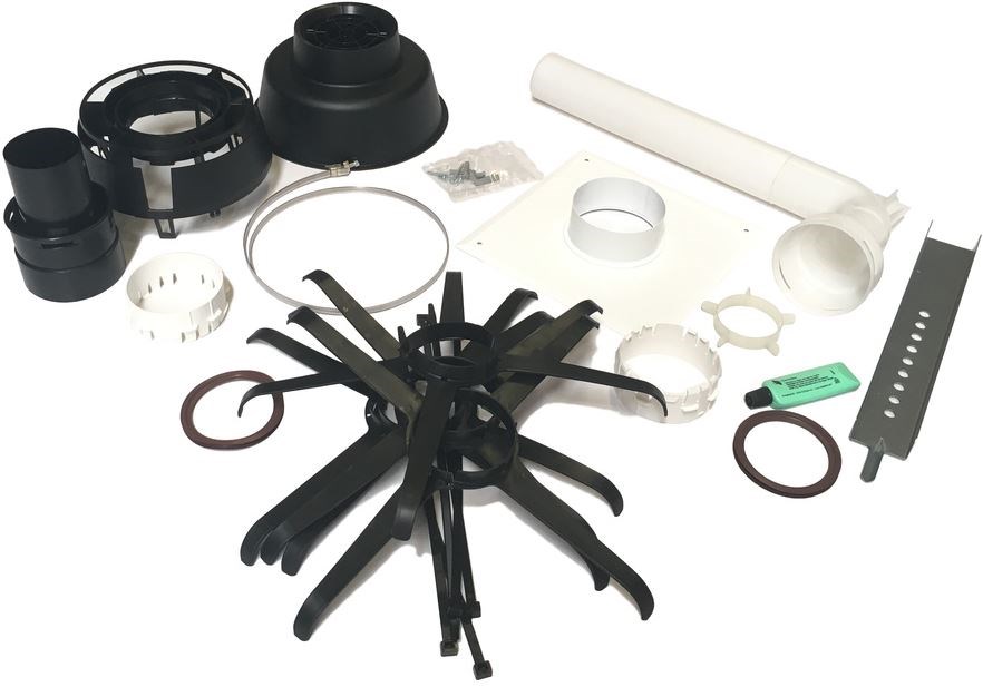 BRILON RENOSET KLASIK komínová sada 100/60-80mm, s komínovou hlavicou, plast