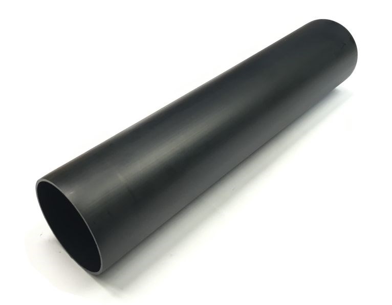 BRILON SERIO rúrka koncová DN110, L=500mm, delené oddymenie, bez hrdla, čierna s UV ochranou