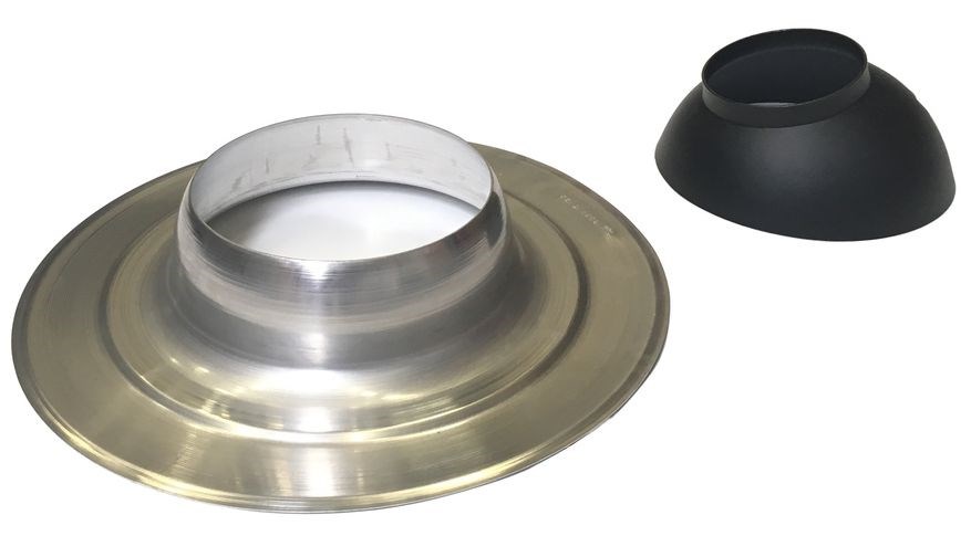 BRILON SERIO priechodka DN100/60 a DN125/80, 0-15°, rovnou strechou, PP/Al