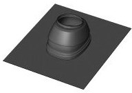 GEMINOX koaxiálna taška 125mm, 35-55° strešná, šikmá, olovo/PE, čierna