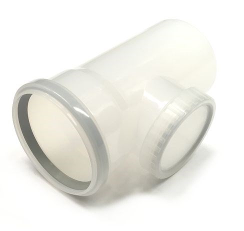BRILON SERIO T-kus kontrolný DN110, priamy, delené oddymenie, PP