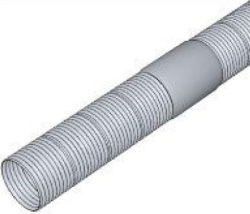 GEMINOX dymovod DN83/75 flexibilná rúrka, PP, cievka 50m