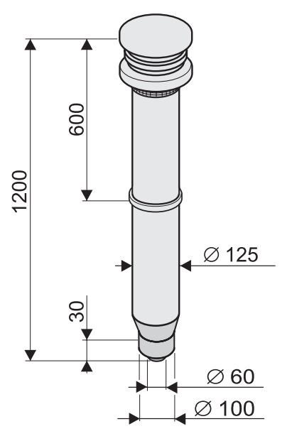 PROTHERM S3 zostava komínová 60/100mm, 1m