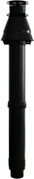 REGULUS A5023165 komín 60/100mm, zvislý, čierna