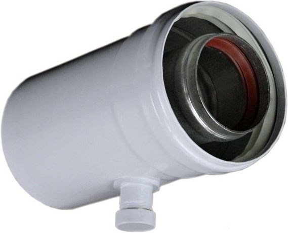 REGULUS A2001142 vsuvka pre odvod kondenzátu 60/100mm, vodorovná, biela