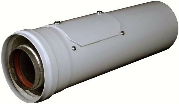 REGULUS A2001609 vsuvka 60/100mm, 330mm, s kontrolným otvorom, hliník/plech, biela