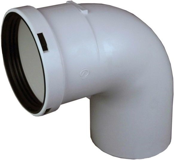 REGULUS BB011371 koleno 90°, 80mm, polypropylén, biela