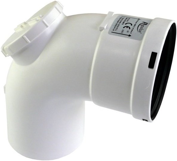 REGULUS BB011374 koleno s inšpekčným otvorom 90°, 80mm, polypropylén