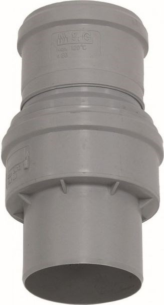VAILLANT spalinová klapka 80mm pre kasakádový systém 130mm, plast
