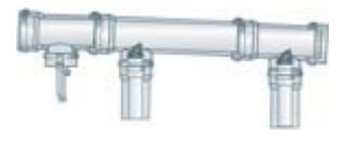 BAXI sada oddymenia pre 2 kotly MP+ 1.50 alebo MP+ 1.60 v kaskáde 160/225mm, koaxiálna (sada)