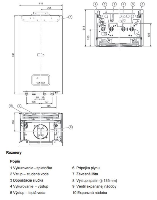 PROTHERM GEPARD 18/24 MOV plynový kotol 24,0kW, prietokový ohrev TV, nekondenzačný, závesný