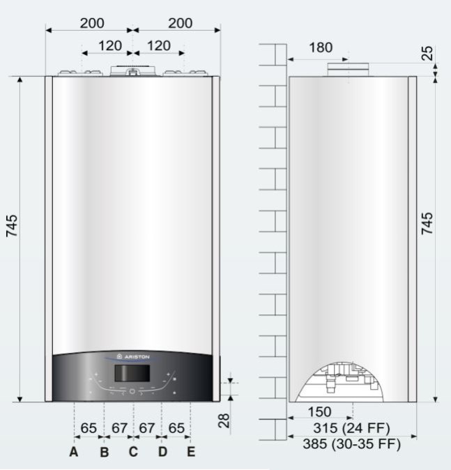 ARISTON GENUS ONE+ SYSTEM 24 plynový kotol 23,6 kW, závesný