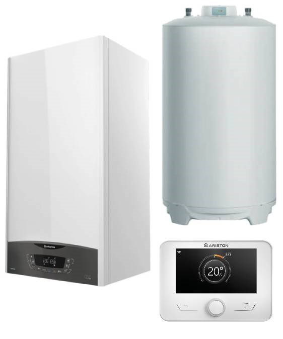 ARISTON CLAS ONE GREEN zostava CLAS ONE SYSTEM 24 plynový kotol + BCH CD1 120 EE ARI zásobník + SENSYS HD termostat + vonkajšie čidlo (komplet)