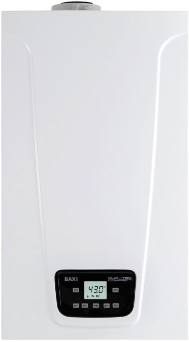 BAXI DUO-TEC COMPACT E 28 plynový kotol 24 kW, prietokový ohrev TV, závesný