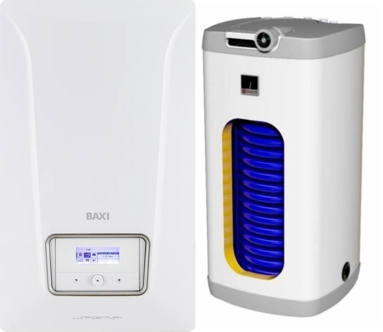BAXI LUNA CENTURY 1.16 plynový kotol 16 kW, závesný + zásobník 125l, stacionární (sada)