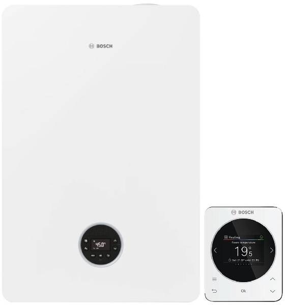 BOSCH CONDENS 5300iWT plynový kotol 23,5kW, integrovaný zásobník TV, závesný+regulácia CR 120