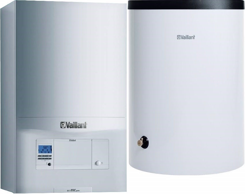 VAILLANT VU 246/5-3 plynový kotol 25,5 kW, závesný + zásobník 144l, stacionárny (komplet)