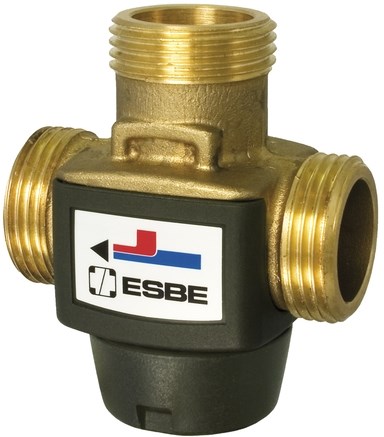 ESBE VTC312 ventil DN20, 55°C±2°C, plniaci, vonkajší závit, pre zdroje na tuhé palivá, mosadz