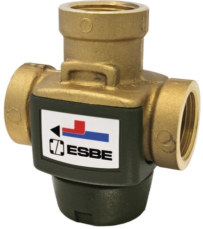 ESBE VTC311 ventil DN20, 45°C±2°C, plniaci, vnútorný závit, pre zdroje na tuhé palivá, mosadz